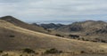 Along the road from San Pedro de Tiquina to Copacabana on the Titicaca lake, the largest highaltitude lake in the world 3808m Royalty Free Stock Photo